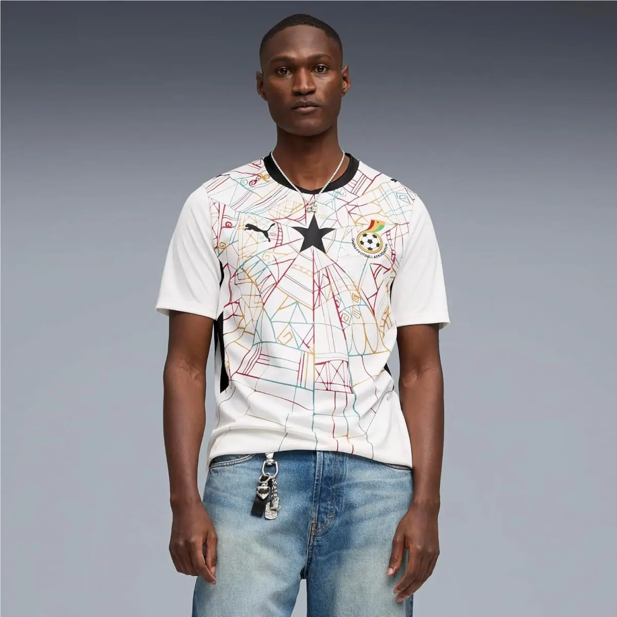 Puma clothing - Ghana Fa Home Jersey Replica - 78341901 - White (UPC: 313055816817) 0