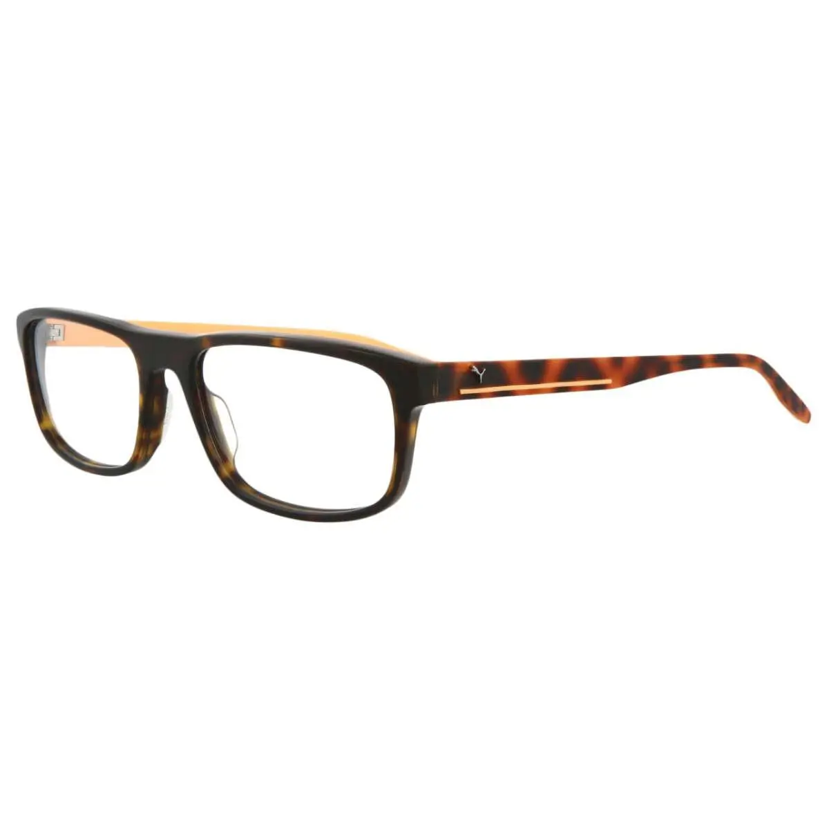 Puma Men`s Eyeglasses Frame Case Model PU 0275O 002 Havana Brown 57-18-150