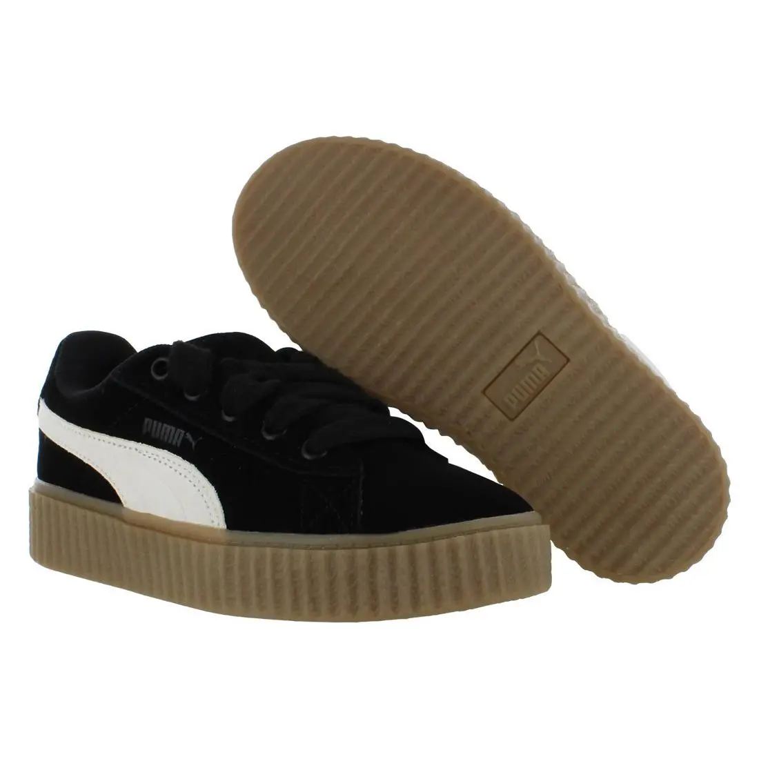 Puma Creeper Phatty PS Boys Shoes Size 2.5 Color: Puma Black/warm White/gum 4