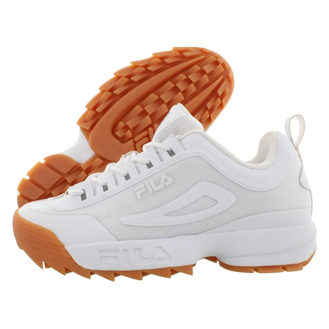 Fila Disruptor II No-sew Mens Shoes Size 7.5 Color: White/white/gum