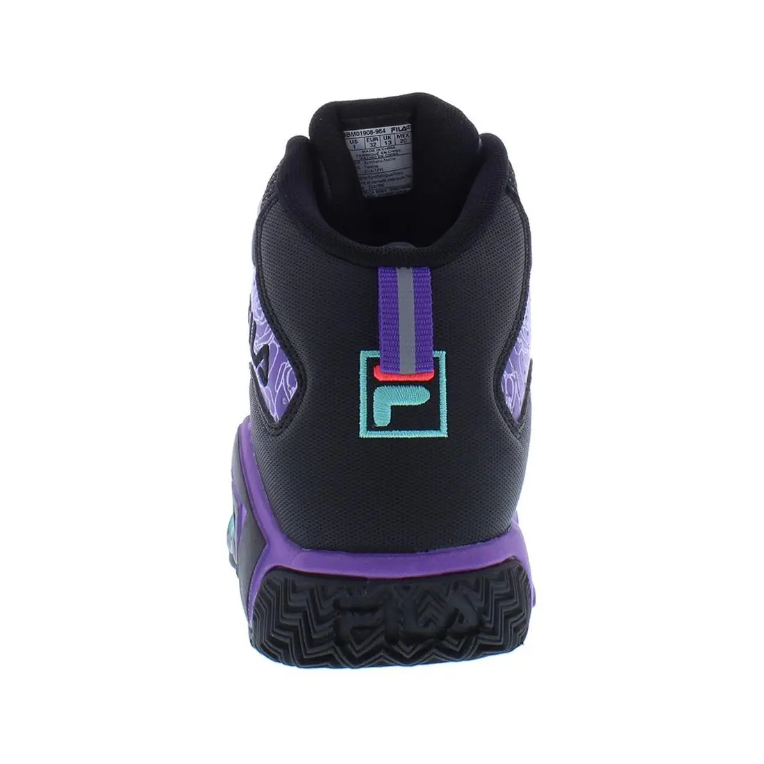 Fila shoes - 3BM01908964 - 3BM01908964 - Black/Purple/Blue, Main: Black (UPC: 723567396125) 2
