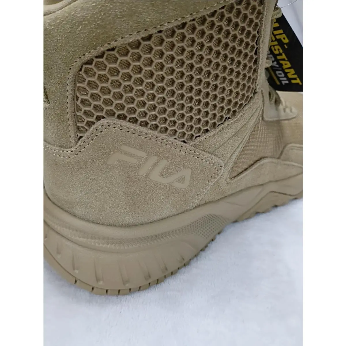 Fila shoes - Fila Chastizer 6 Inch Slip Resistant Soft Toe Work - 1LM01693 - Beige 5