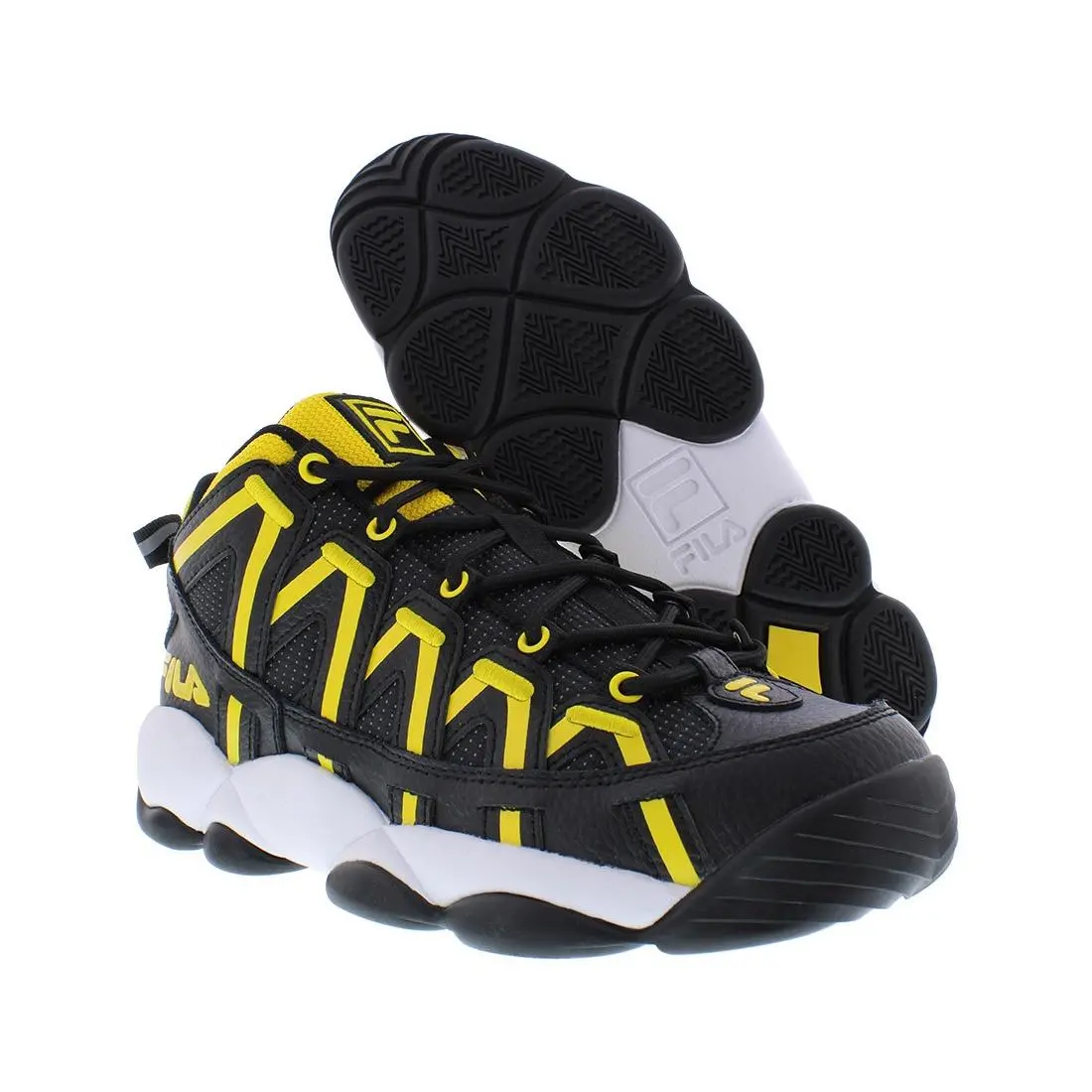 Fila Stackhouse Spaghetti Mens Shoes Size 7 Color: Black/yellow/white