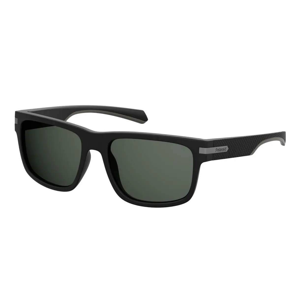 Mens Pld 2066/S Rectangular Sunglasses Matte Black 55 Millimeters by Polaroid