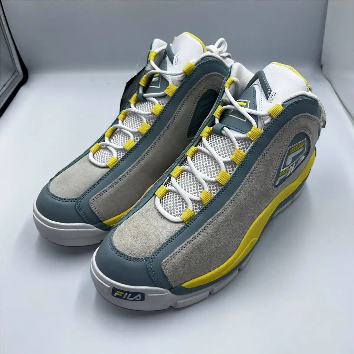 Fila shoes - Fila Grant Hill 2 - Grant Hill - 1BM01881 - Green Gray Yellow (UPC: 0633641338272) 1