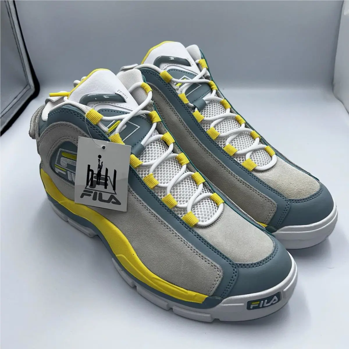 Fila shoes - Fila Grant Hill 2 - Grant Hill - 1BM01881 - Green Gray Yellow (UPC: 0633641338272) 3