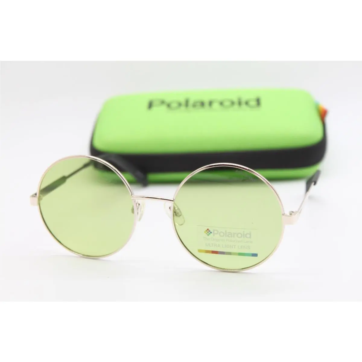 Polaroid Pld 4052/S 1EDUC Gold Black Sunglasses W/case 55-20