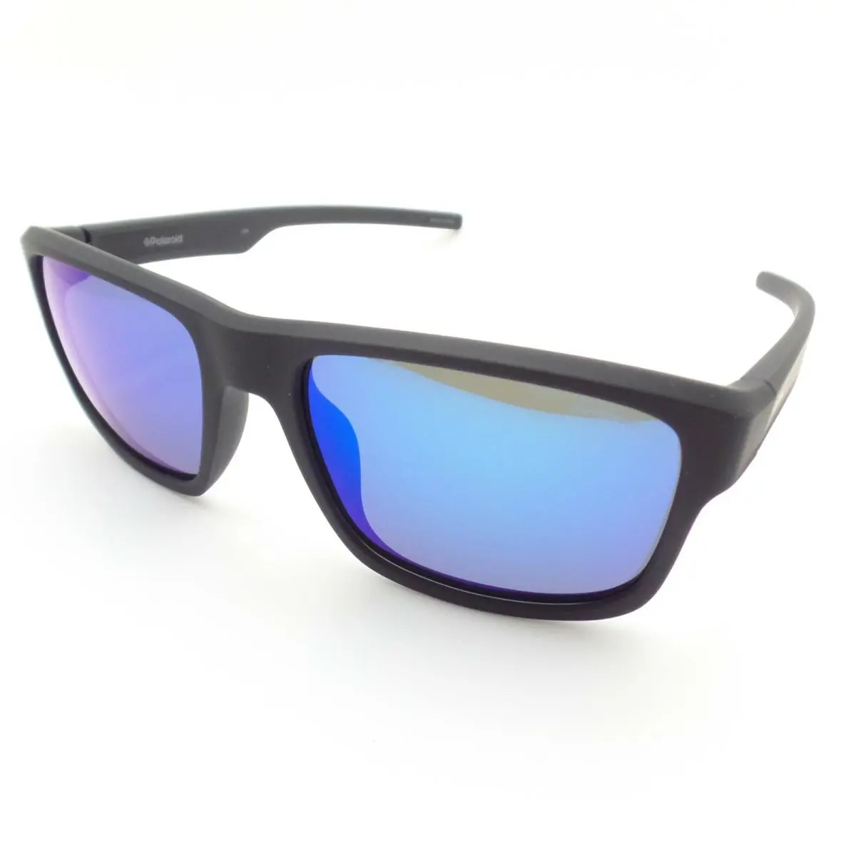 Polaroid Brand Pld 3018 DL5JY Matte Black Blue Mirror Polarized Sunglasses - Frame: Matte Black, Lens: Blue Mirror
