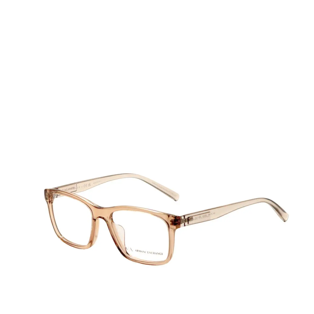 Armani Exchange Men`s 55mm Shiny Transparent Brown Opticals AX3114F-8344-55