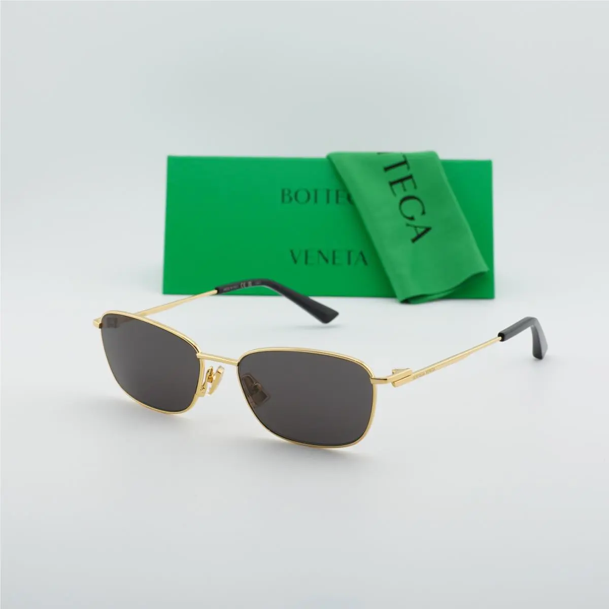 Bottega Veneta BV1300S 001 Gold/grey 56-17-145 Sunglasses