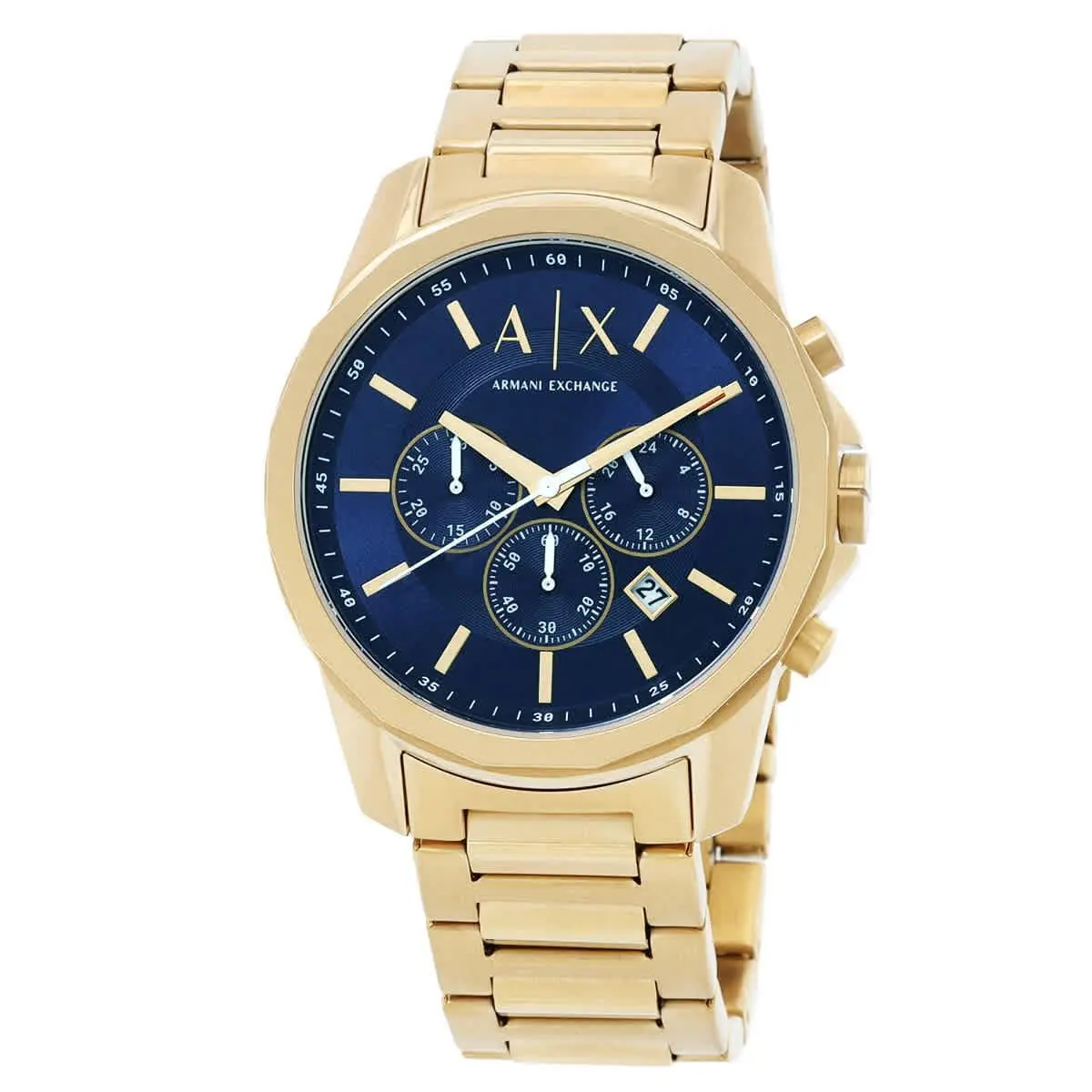 Armani Exchange Chronograph Quartz Blue Dial Men`s Watch AX7151SET