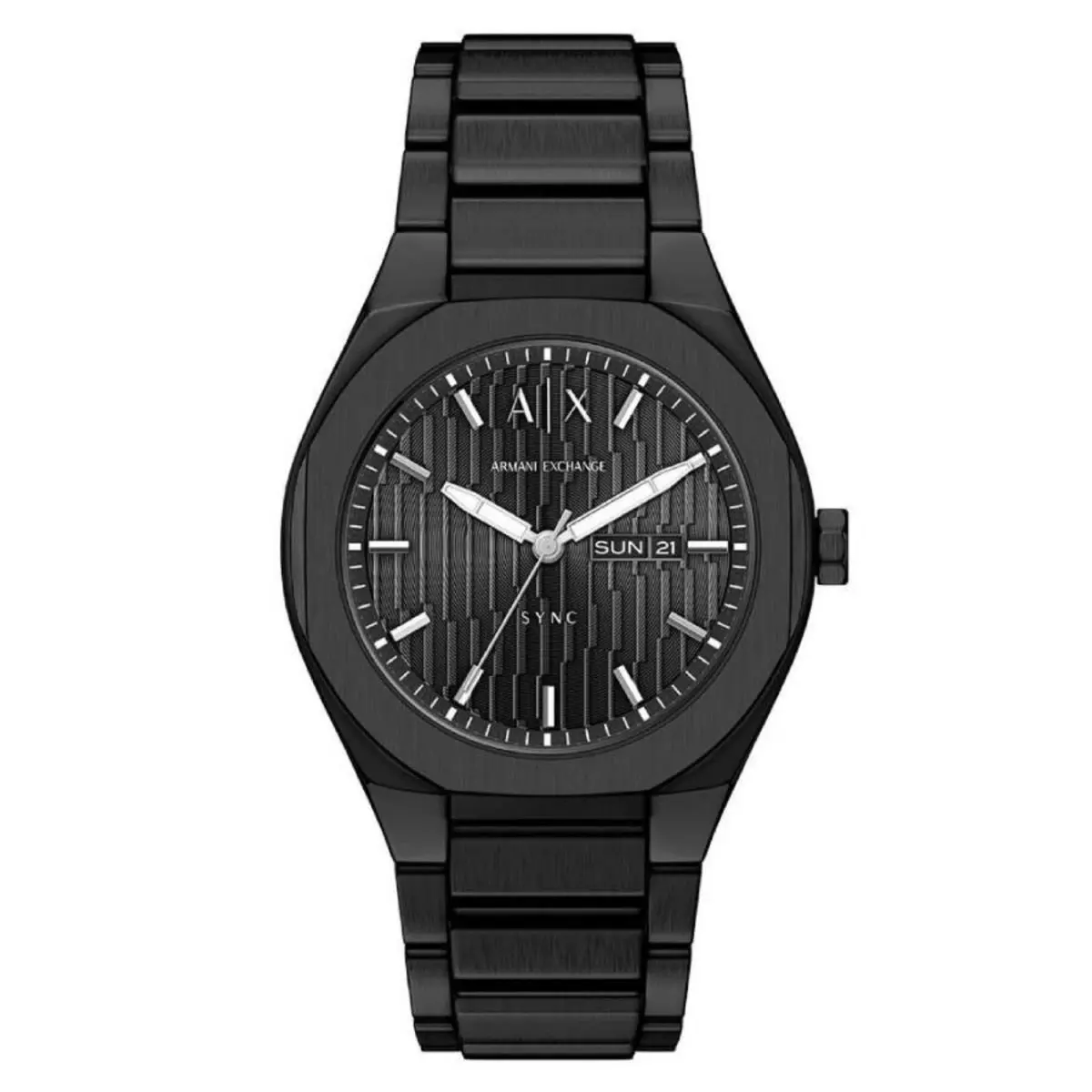 Armani Exchange Men`s Sync Black Dial Watch - AX4301