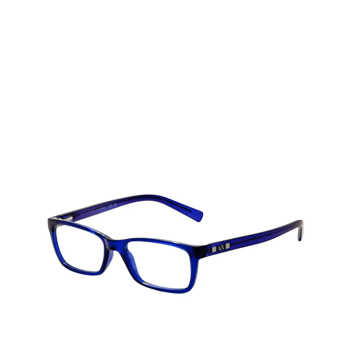 Armani Exchange Men`s 53mm Shiny Transparent Blue Opticals AX3007-8018-53