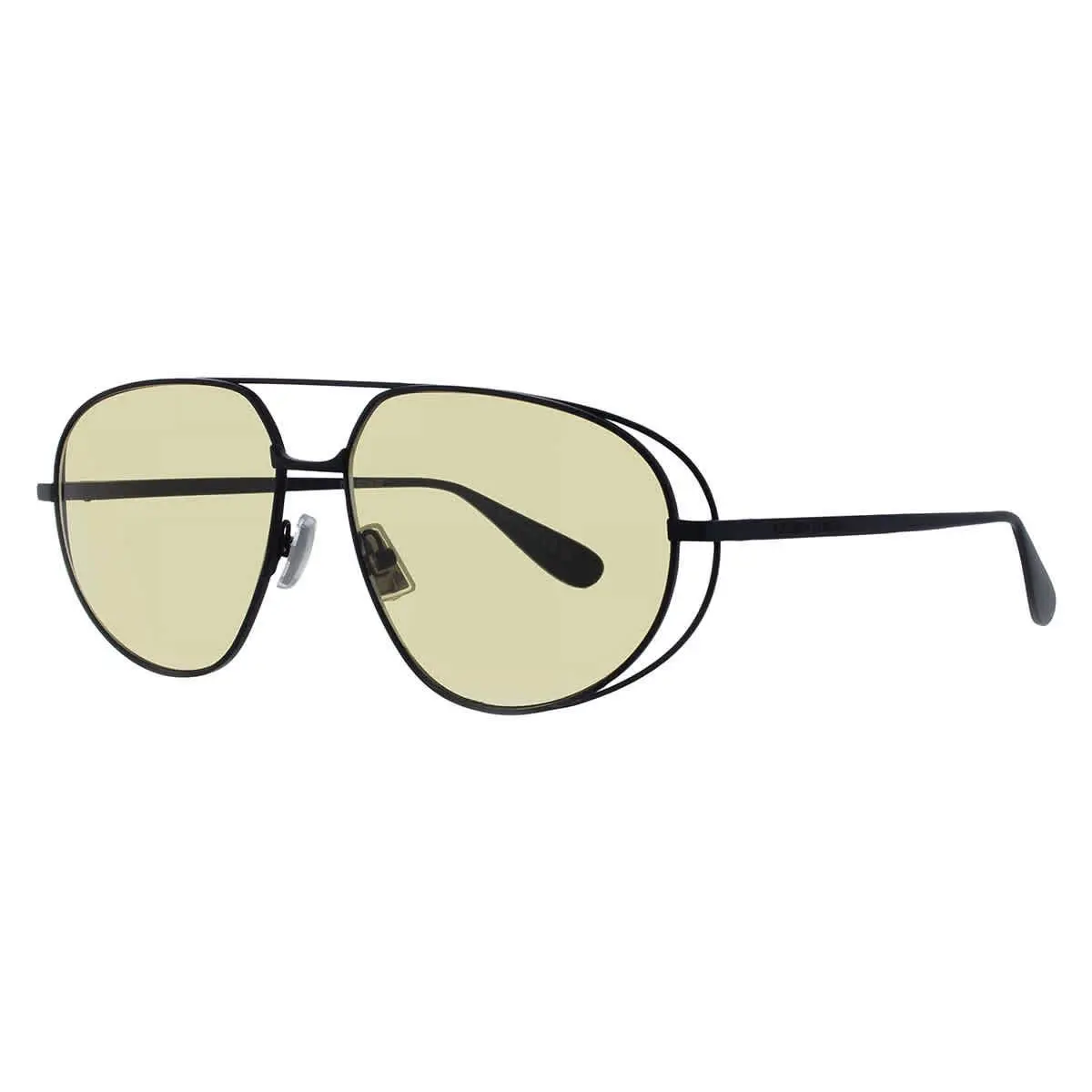 Bottega Veneta Yellow Pilot Unisex Sunglasses BV1344S 002 61 BV1344S 002 61