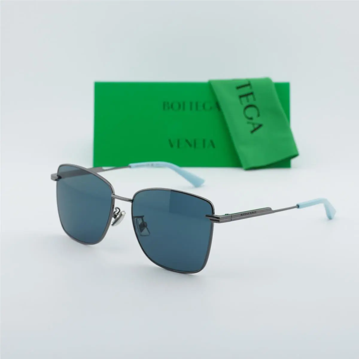 Bottega Veneta BV1237S 004 Gunmetal/blue 57-16-145 Sunglasses