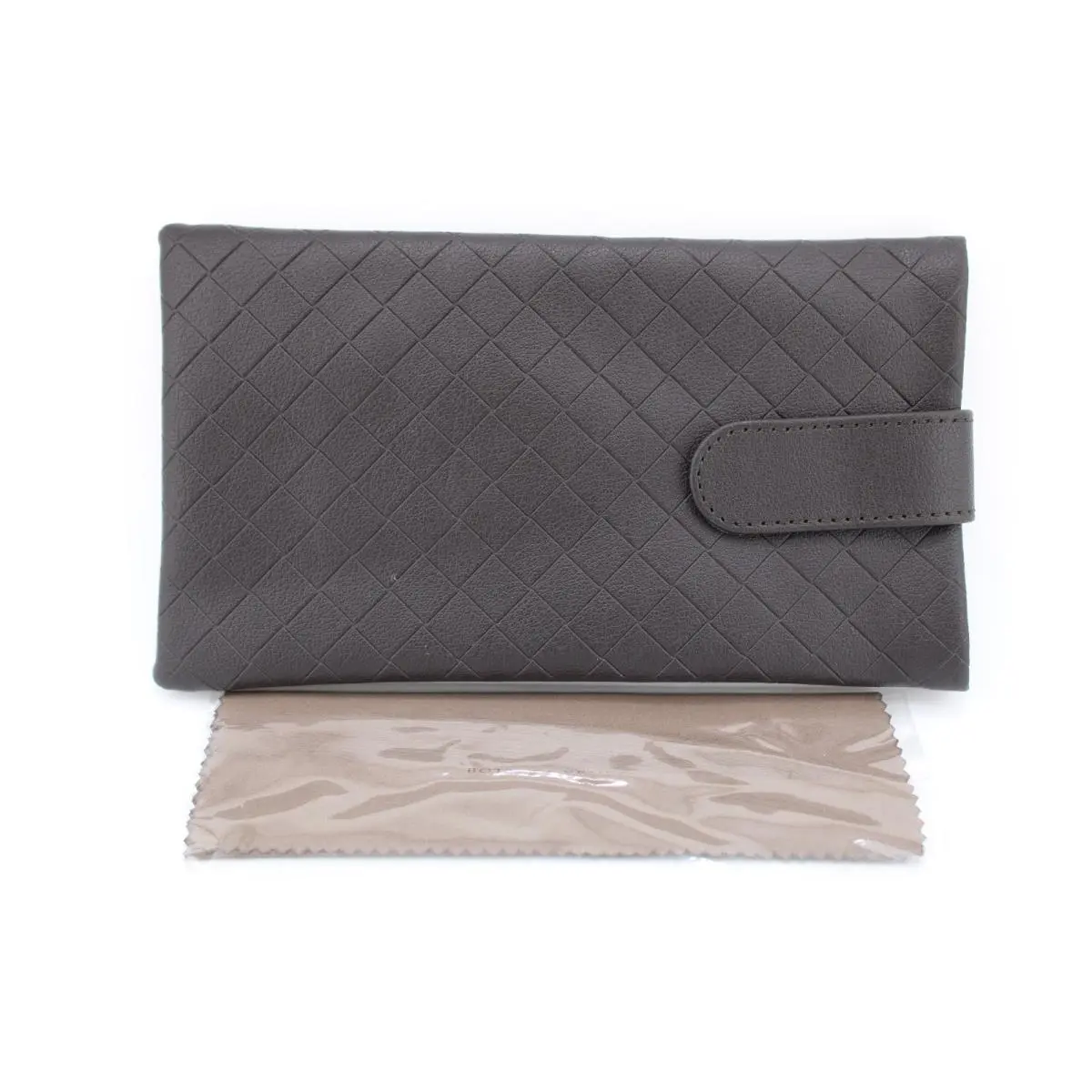 Bottega Veneta Brown Leather Eyeglasses Sunglass Case Pouch Cloth