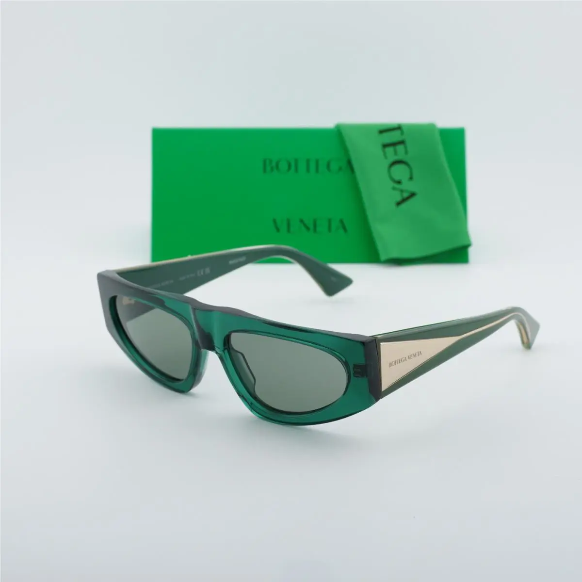 Bottega Veneta BV1277S 003 Green/green 57-17-140 Sunglasses