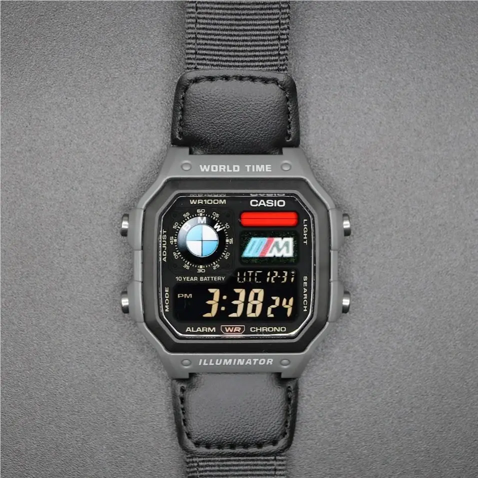 Casio AE-1200WHUB. Royale Watch Mod. Negative Display - Hydromod