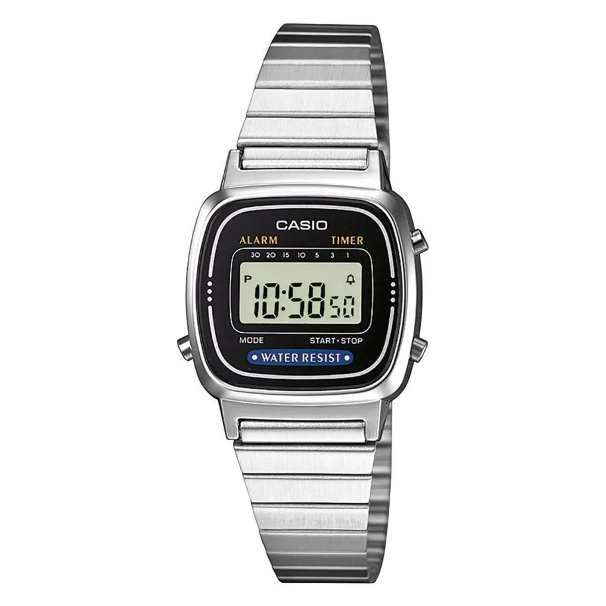 Casio LA670WA-1DF Women`s Digital with Stainless Steel Wrist Watch Gray