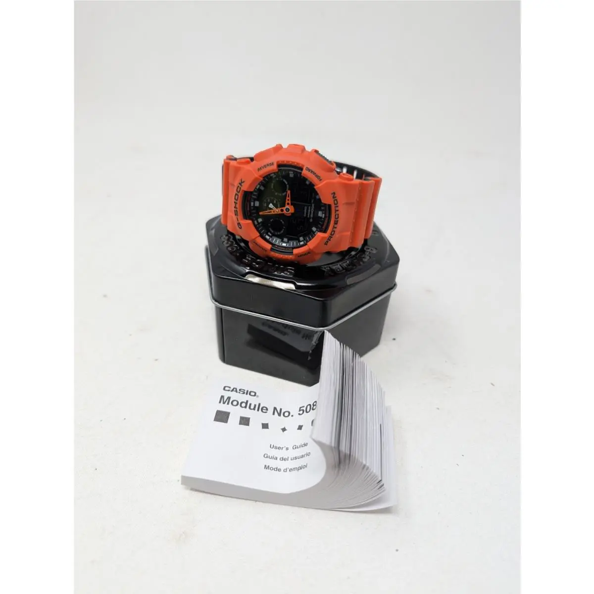 G-shock Layered Colour Men`s Watch GA-100L-4A Manual by Casio