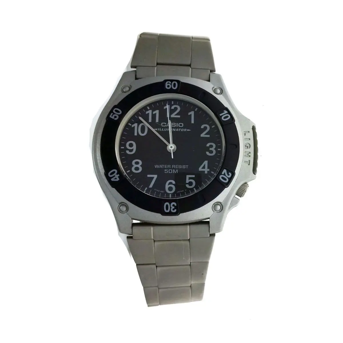 Illumination Casio Black Dial Men Wristwatch Watch MW58D-1BV Water Resistant