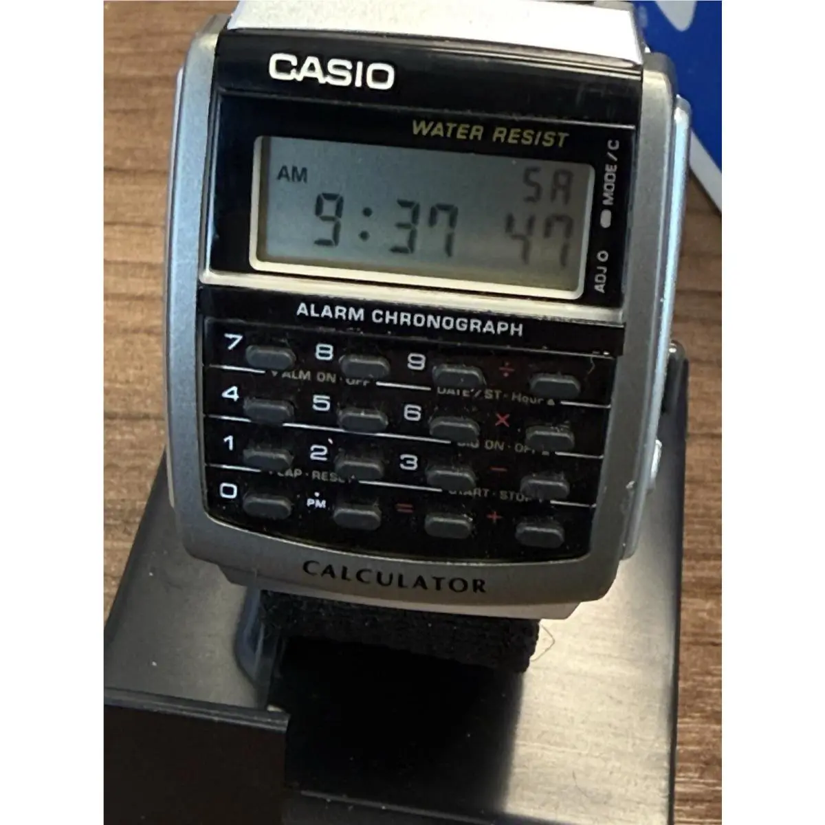 Men`s Casio Dual Time Alarm Watch Calculator Watch