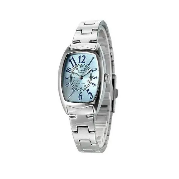 Casio Women`s Core LTP1208D-2B Silver Stainless-steel Quartz Watch - Dial: Silver, Band: Silver, Bezel: Silver