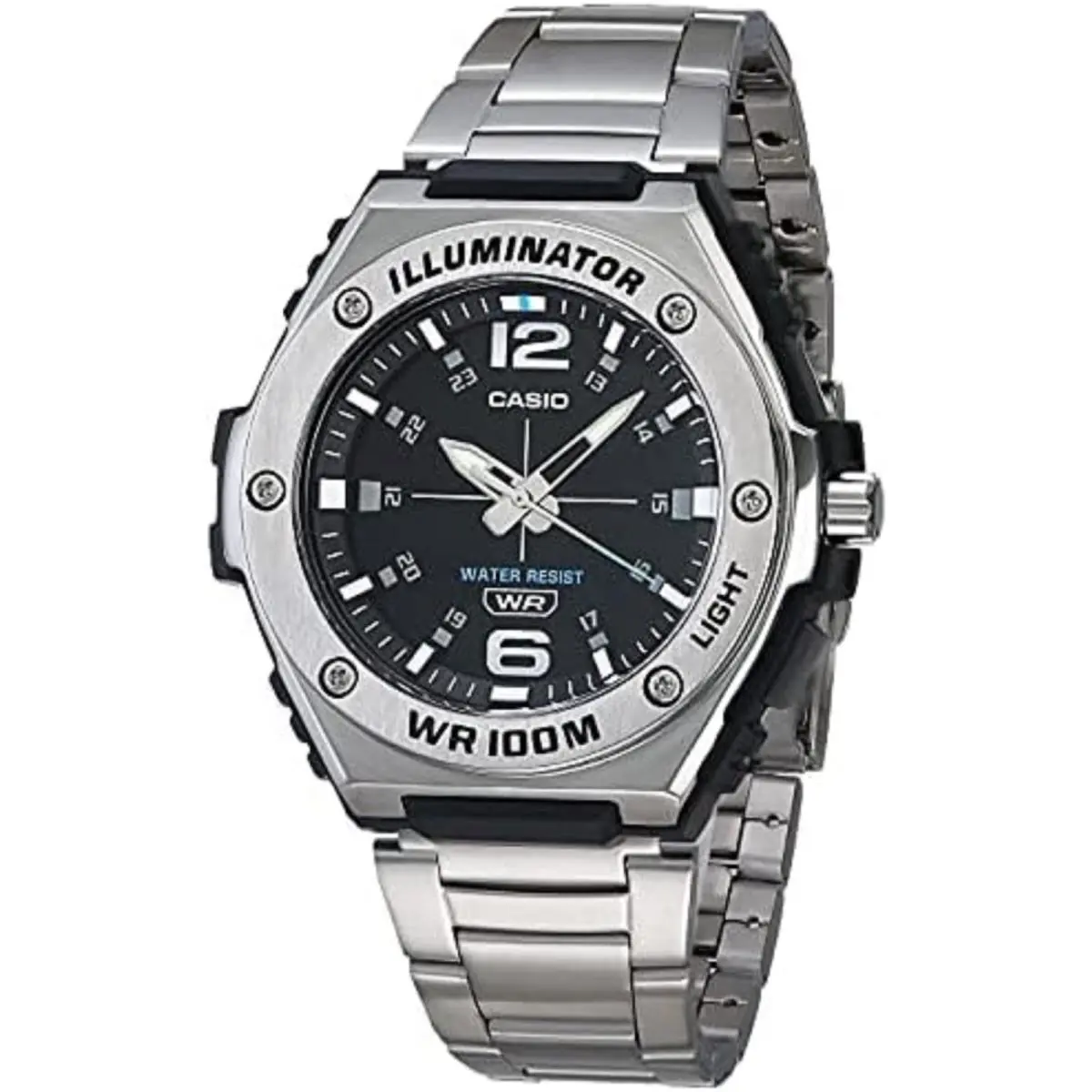 Casio Men`s Watch Water Resistant Stainless Steel World Time Gold