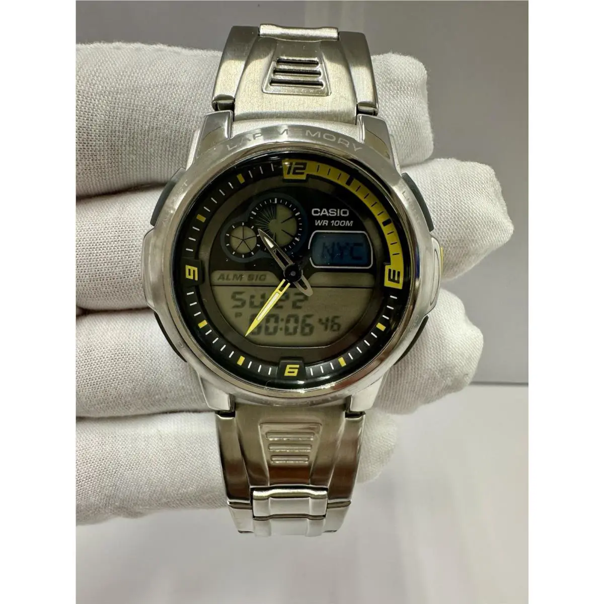 Casio AQF-102WD-9B Lap Memory Thermometer Men’s Watch