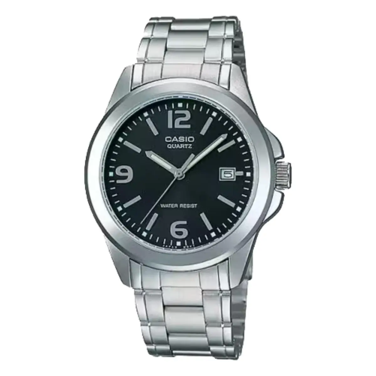 Casio Women’s Black Dial Stainless Steel Bracelet Watch - LTP-1215A-1A