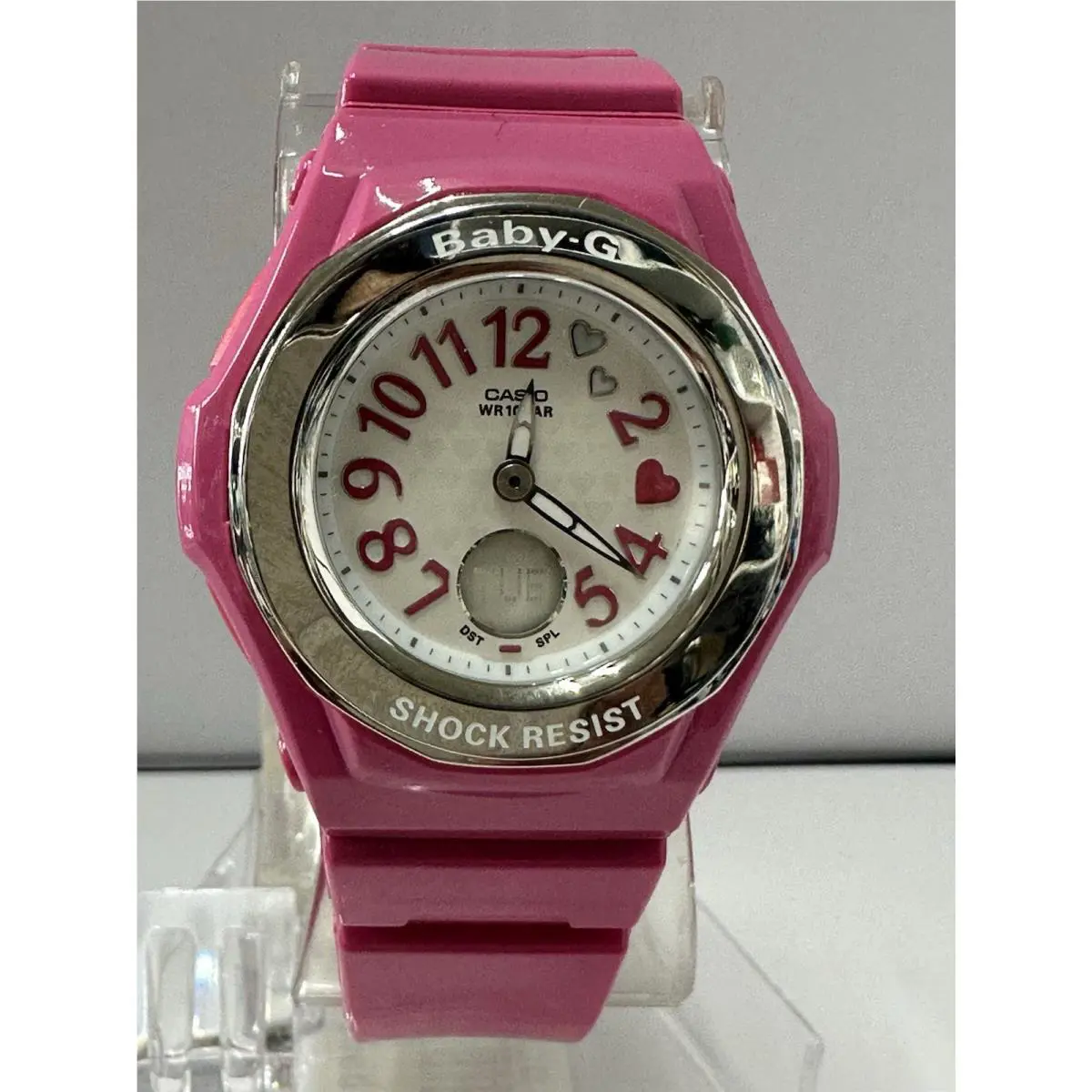 Casio Baby-g BGA-105-4B Pink Glossy Band Lady’s Watch