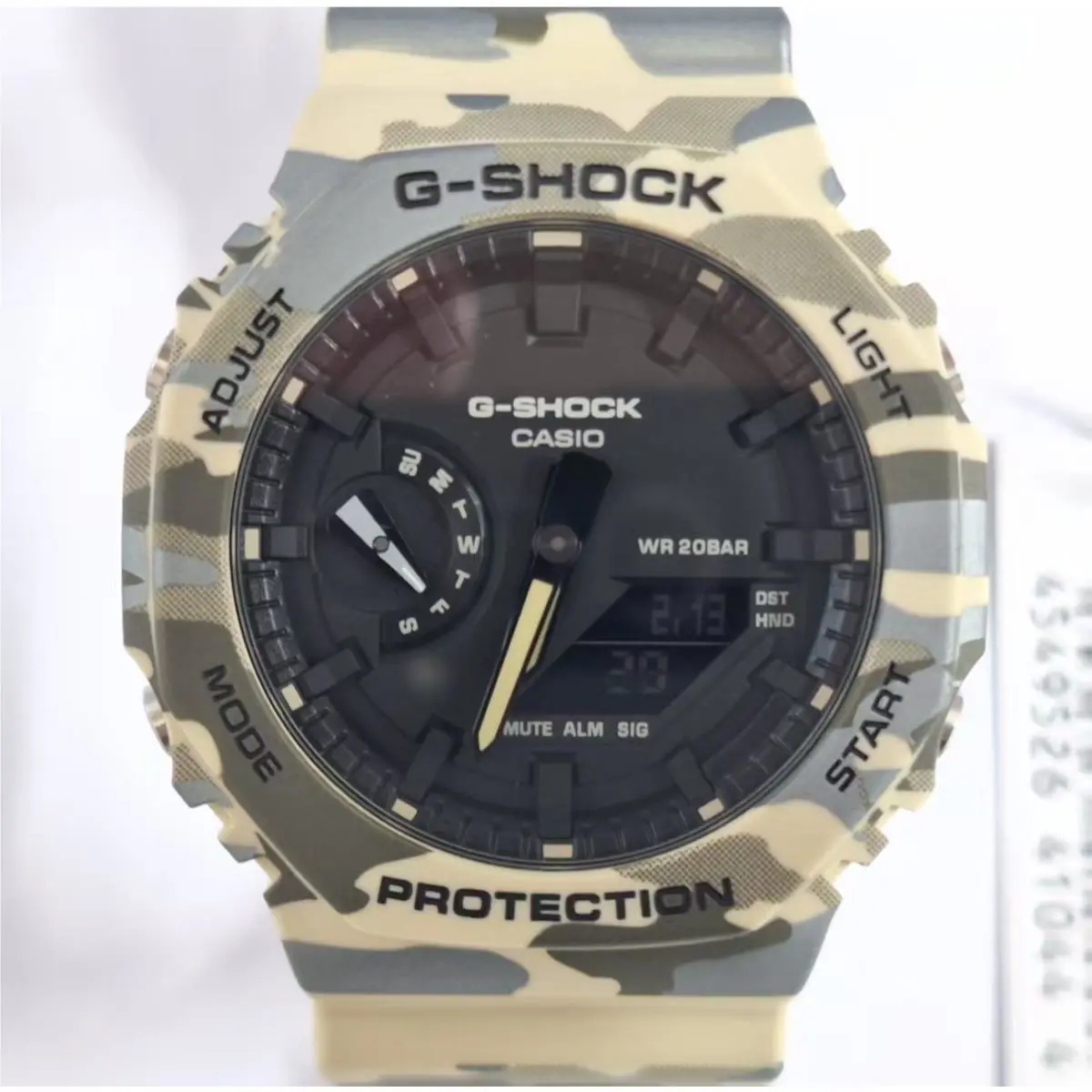 Casio G-shock GA-2100CM-5ADR Analog-digital Camouflage Resin Band Men`s Watch