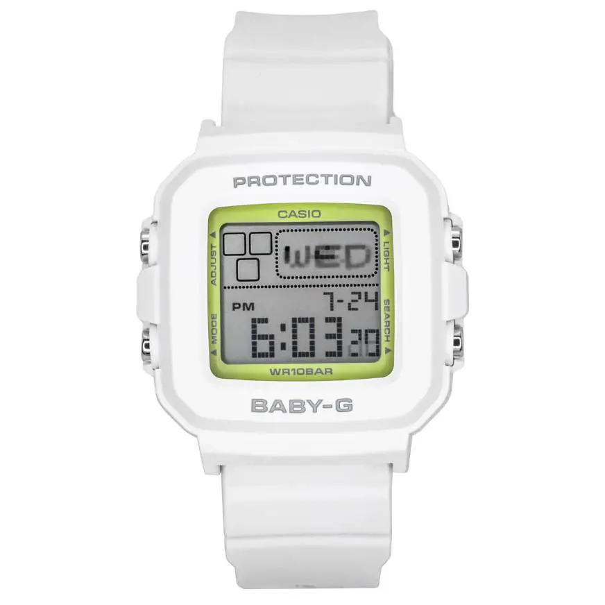 Casio G-shock Baby-g Digital Watch White Resin BGD-10K-7