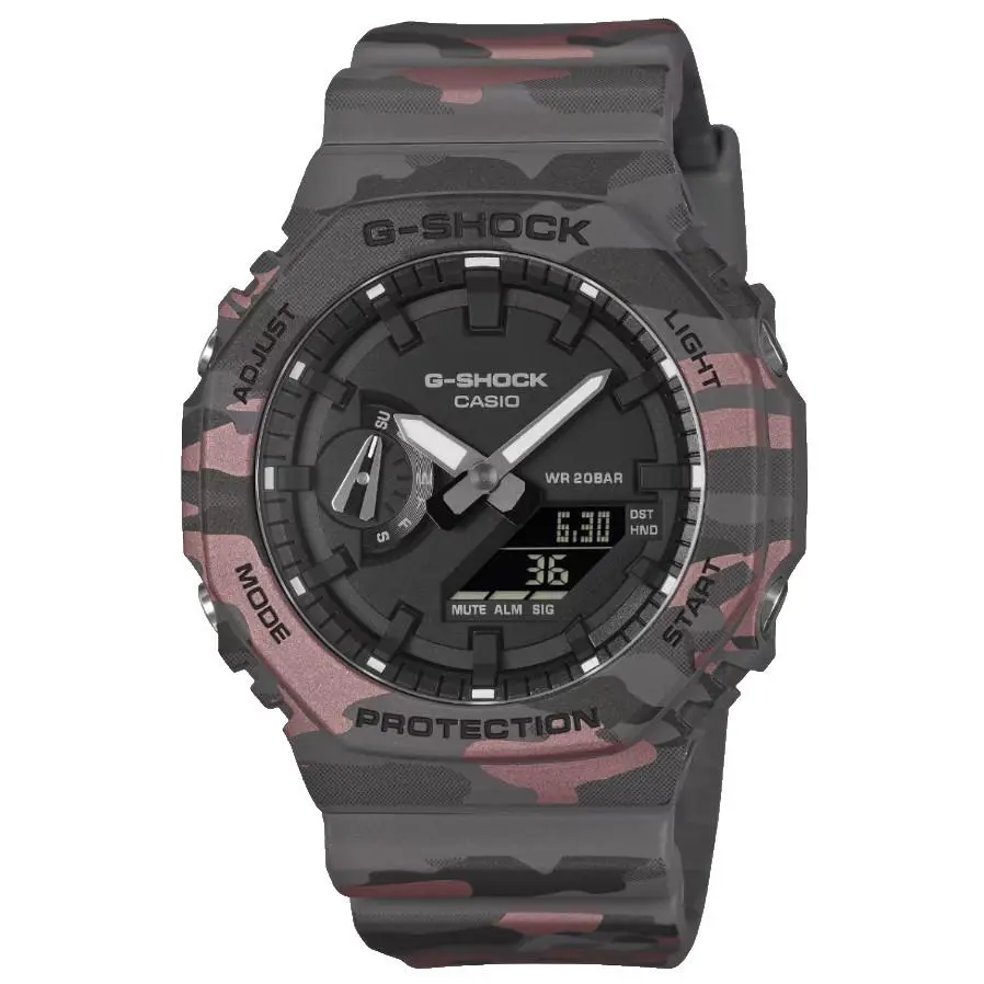 G-shock Analog/digital Camouflage Resin Watch GA-2100CM-8A/ GA2100CM-8A by Casio