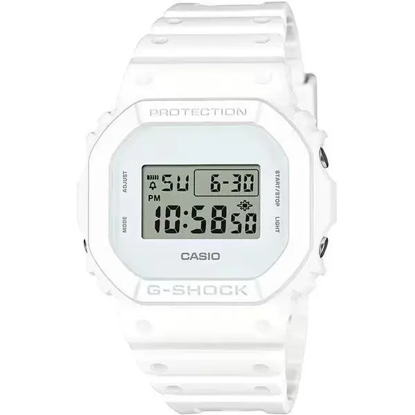 Casio G-shock DW5600WW-7 Digital White Resin Watch 200M Square