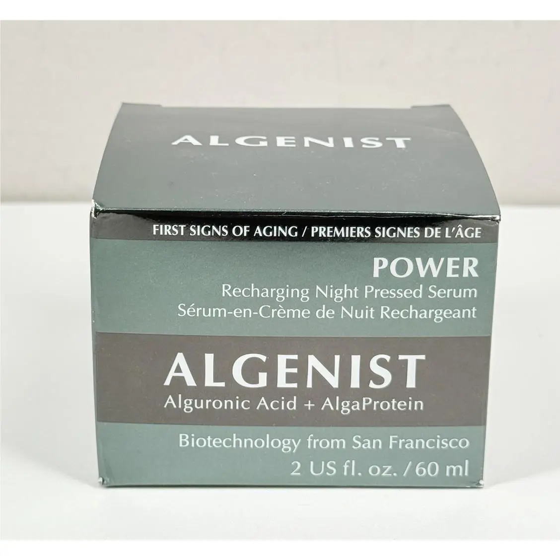 Algenist Power Recharging Night Pressed Serum Full Size 2oz / 60ml