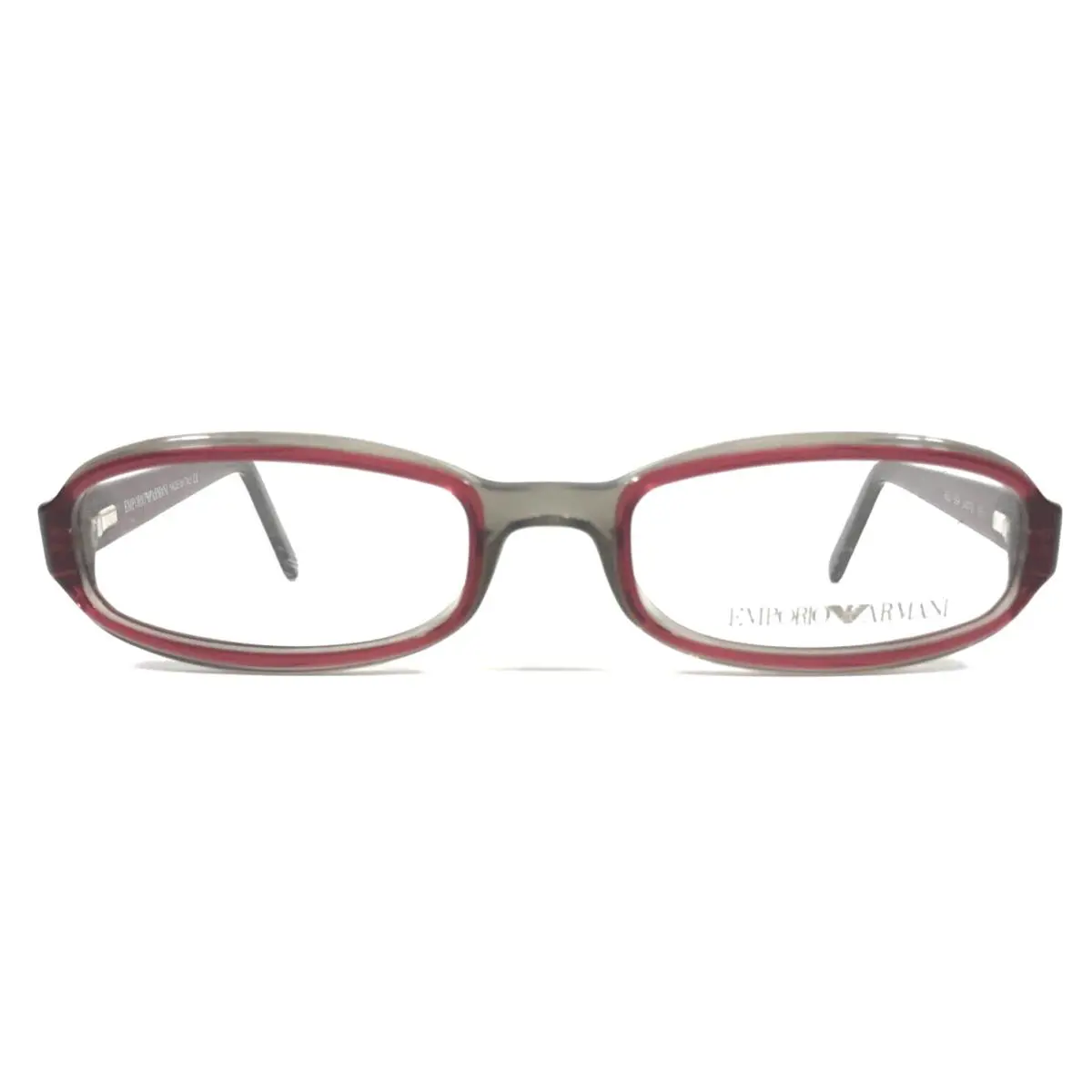 Emporio Armani Eyeglasses Frames 659 559 Transparent Red Gray Full Rim 50-18-135