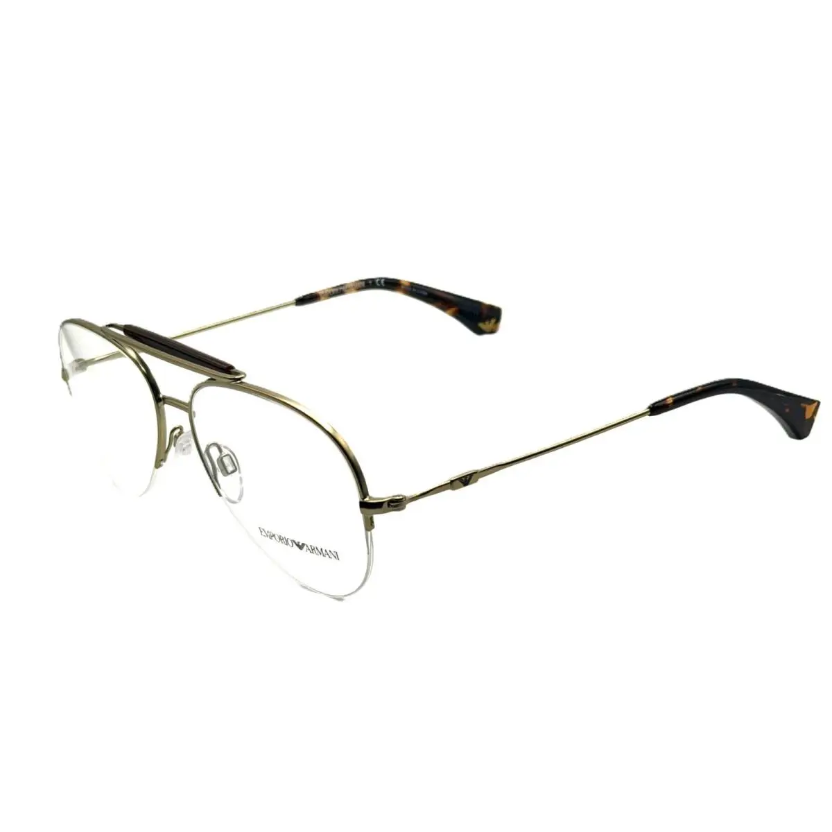 Emporio Armani EA 1020 3002 Matte Pale Gold Men Eyeglasses 55MM 15 140