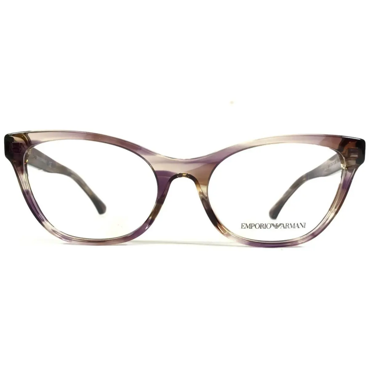 Emporio Armani Eyeglasses Frames EA3142 5716 Clear Brown Purple Horn 53-18-145