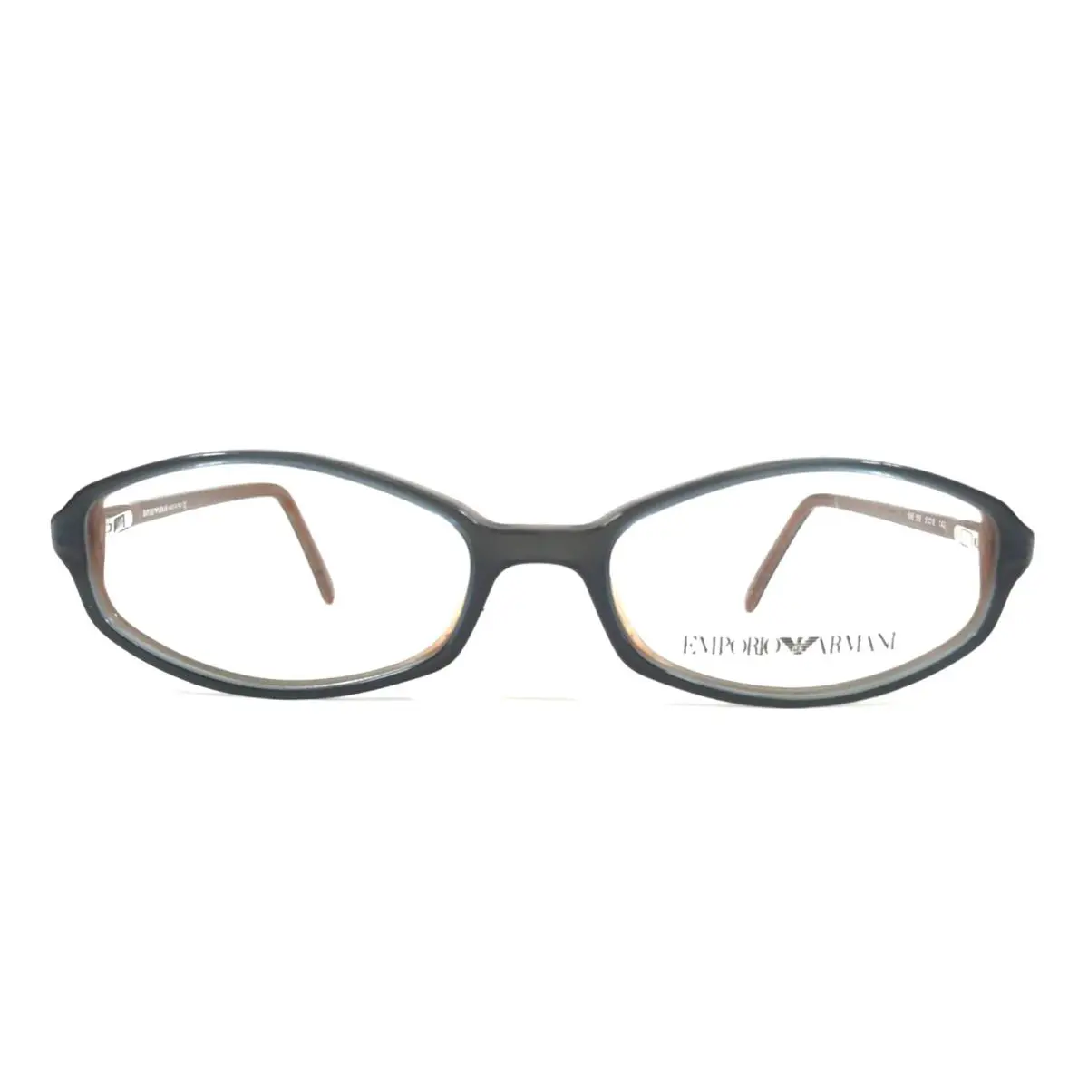 Emporio Armani Eyeglasses Frames 646 555 Blue Brown Oval Full Rim 51-16-140