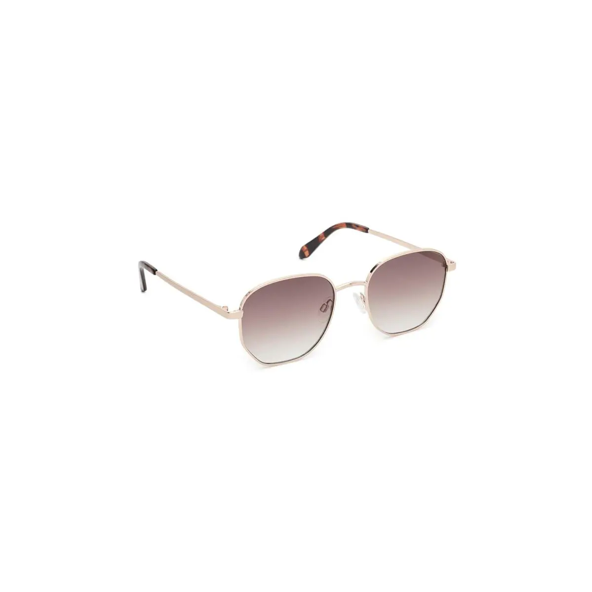 Unisex Sunglasses Quay Australia Big Time - Brushed Gold/Brown, Frame: Multicolor