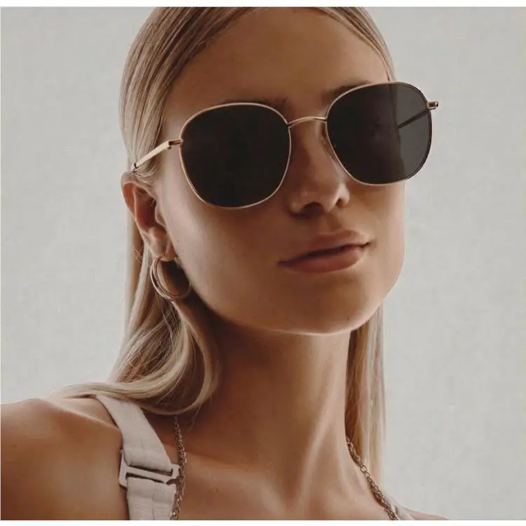 Quay Australia Sunglasses Jezabell Round Boho Gold/smoke Sunnies Festival