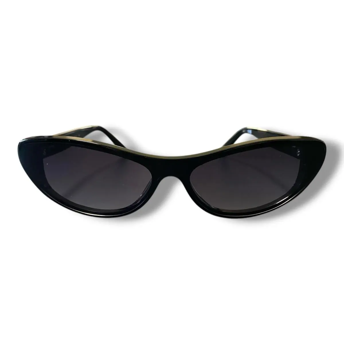 Quay X Guizio Collab Sunglasses Modern Sleek Designer Slate Black Cat Eye