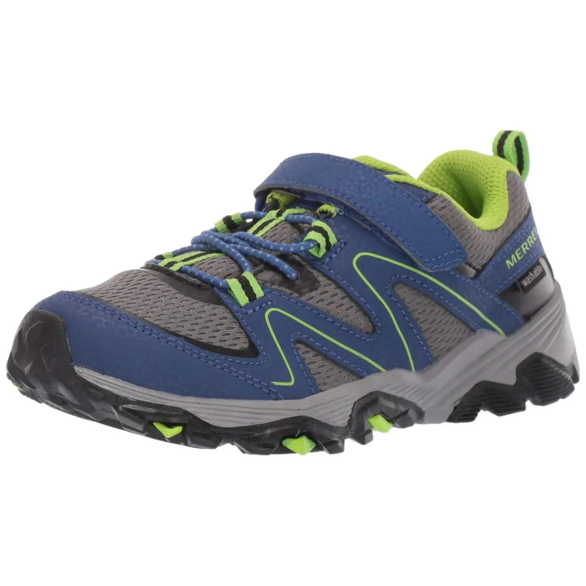 Merrell Unisex-child Ml263182Hiking Sneaker 5 X-wide Little Kid Blue/green