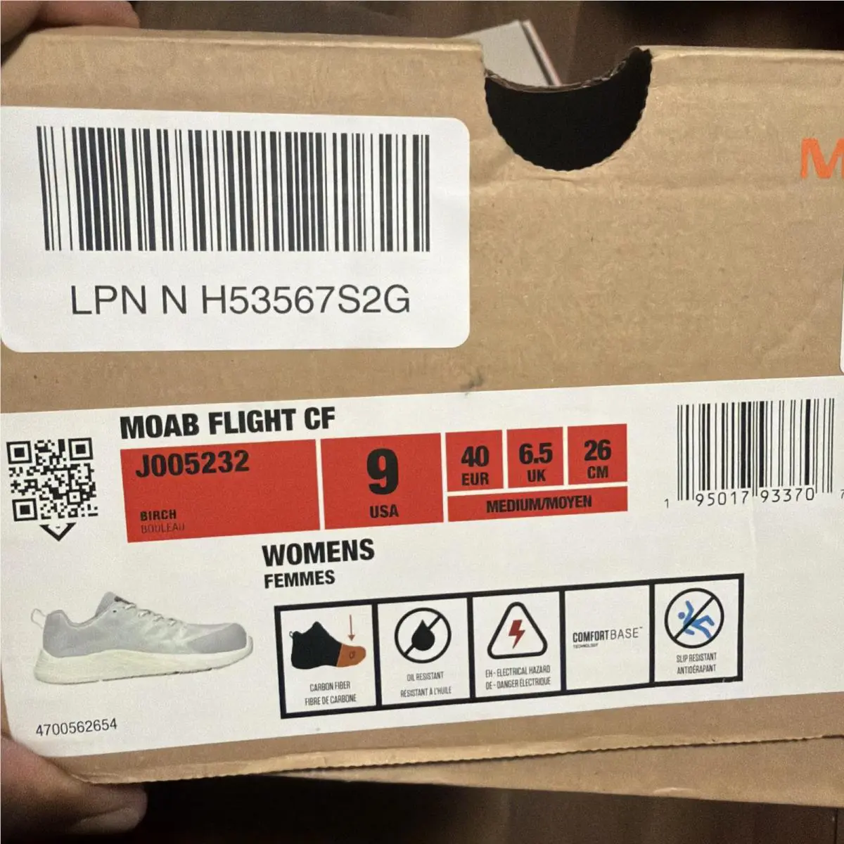 Merrell shoes - Merrell Moab Flight Carbon Fiber - 62146 - Birch 3