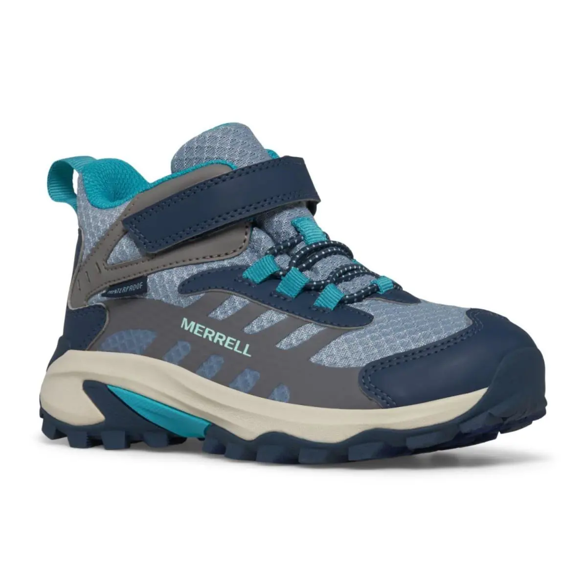 Merrell Moab Speed 2 Mid Alternative Closure Waterproof - Stone/Blue/Turq
