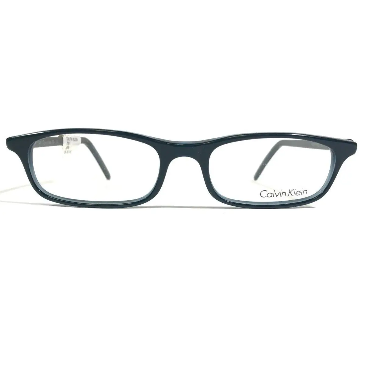 Calvin Klein 739 074 Eyeglasses Frames Blue Rectangular Horn Rim 50-18-145
