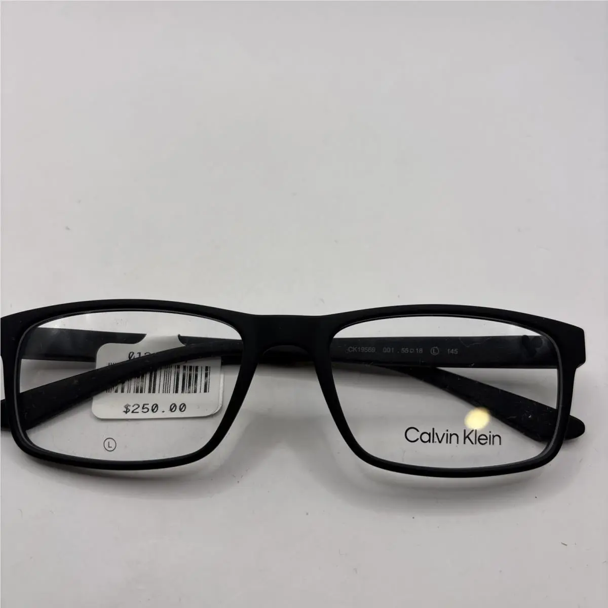 Calvin Klein CK19569 001 Black Matte 2210 Unisex Eyeglasses 55-18-145