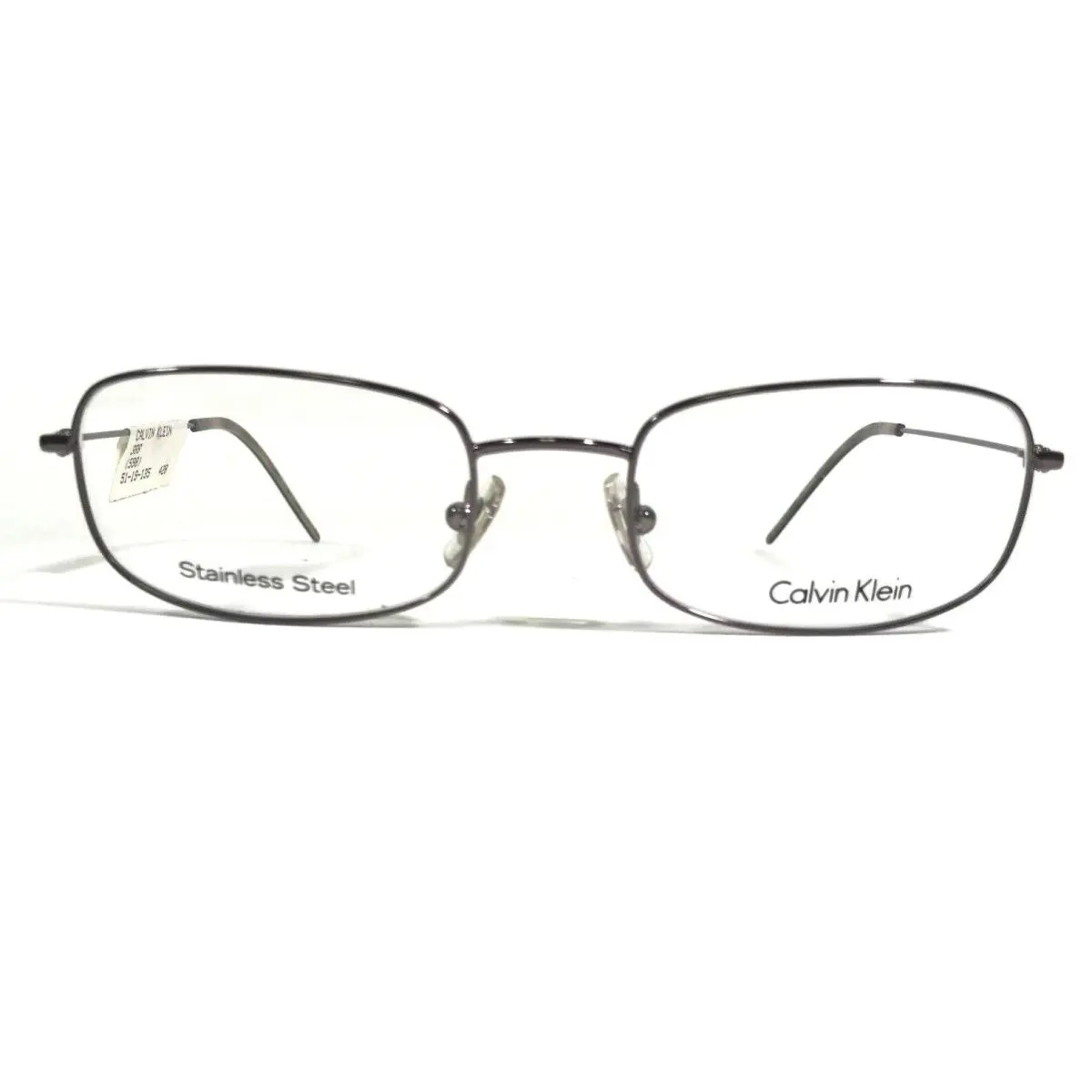 Calvin Klein CK388 598 Eyeglasses Frames Grey Square Full Rim 51-19-135