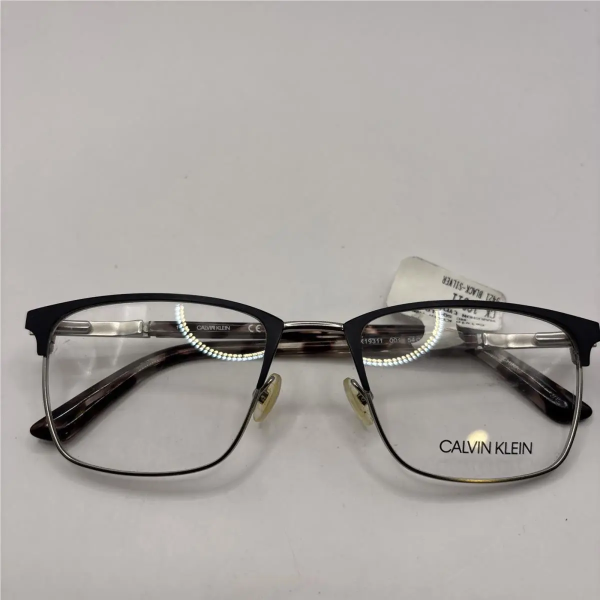 Calvin Klein CK19311 001 Matte Black - Silver 54-21-145 Frames Flex Hinges P222